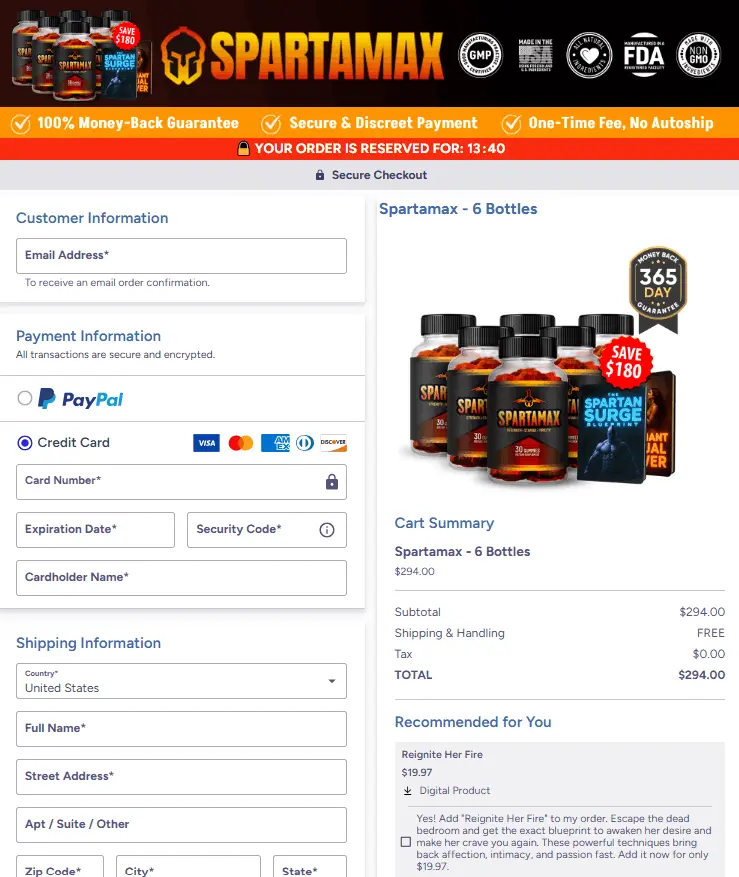 Spartamax included in a daily male wellness routine